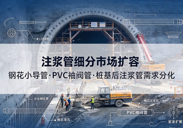 湖里注浆管细分市场扩容，隧道钢花小导管、PVC 袖阀管、桩基后注浆管需求分化